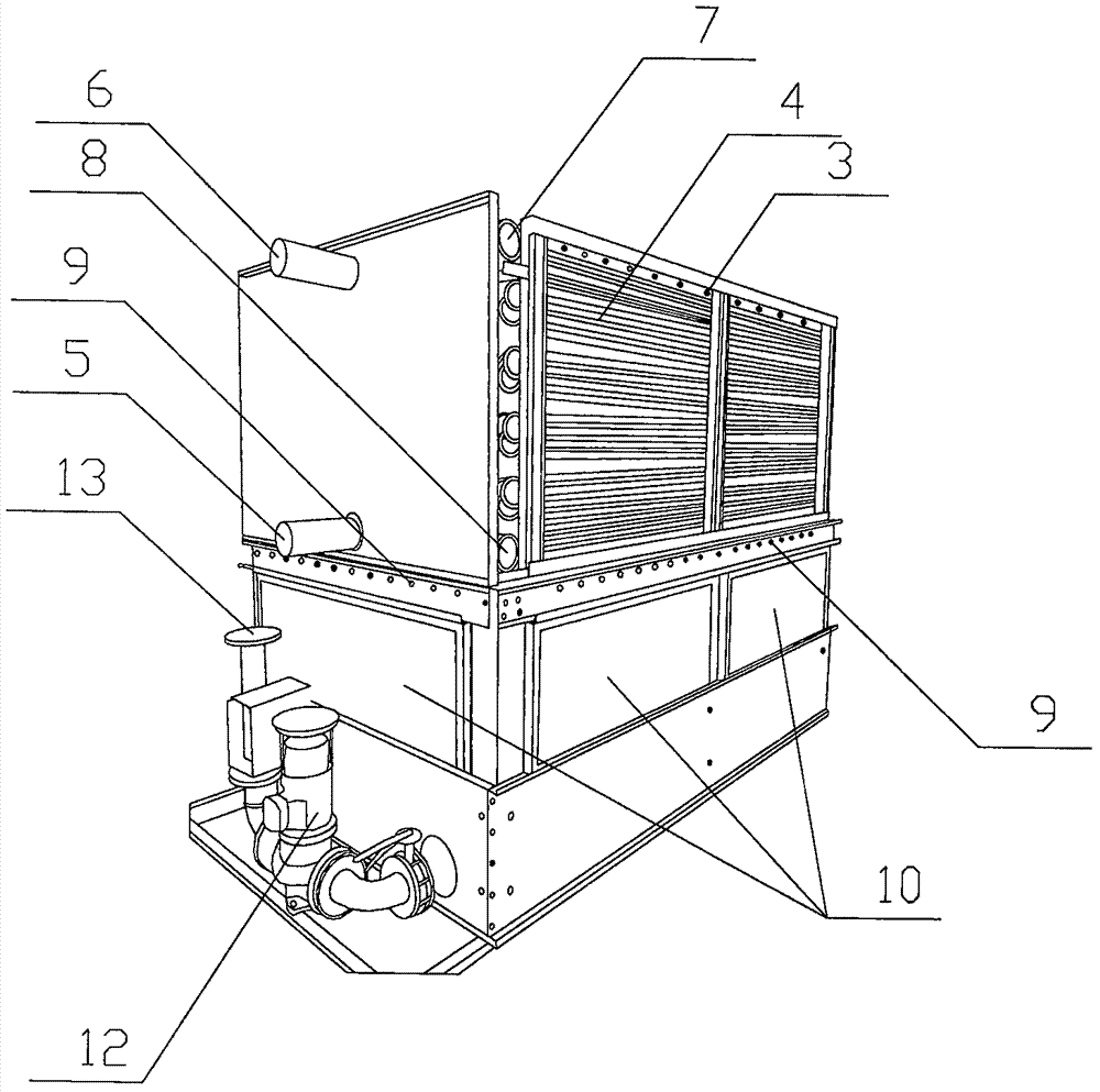 闭式冷却塔结构图图片