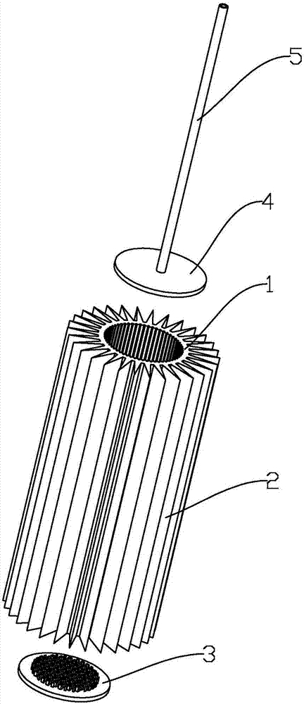 一种整体式型材热管散热器的制作方法