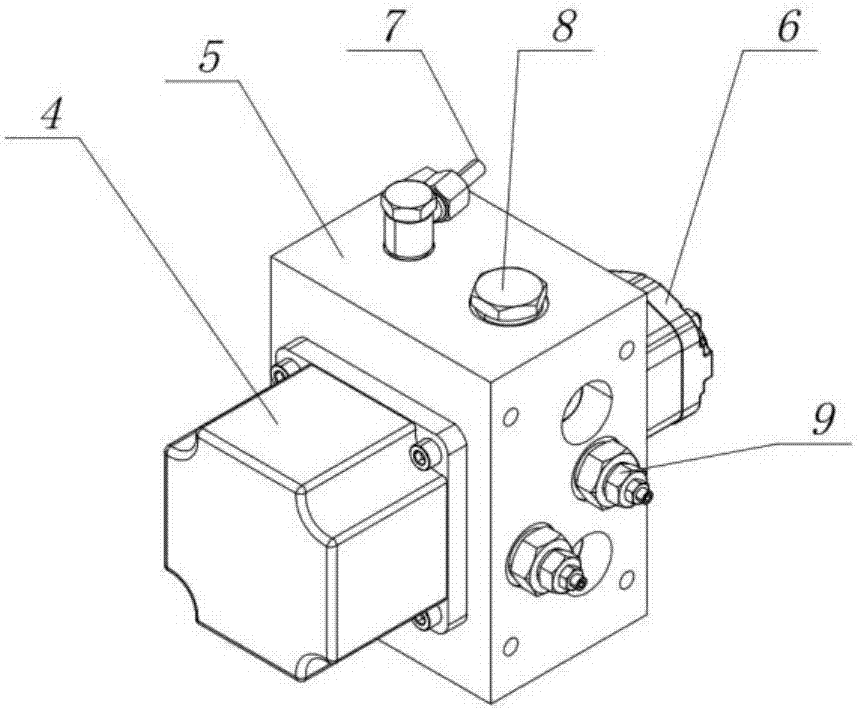 内置位移传感器集成式电机泵控单出杆对称液压缸的制作方法