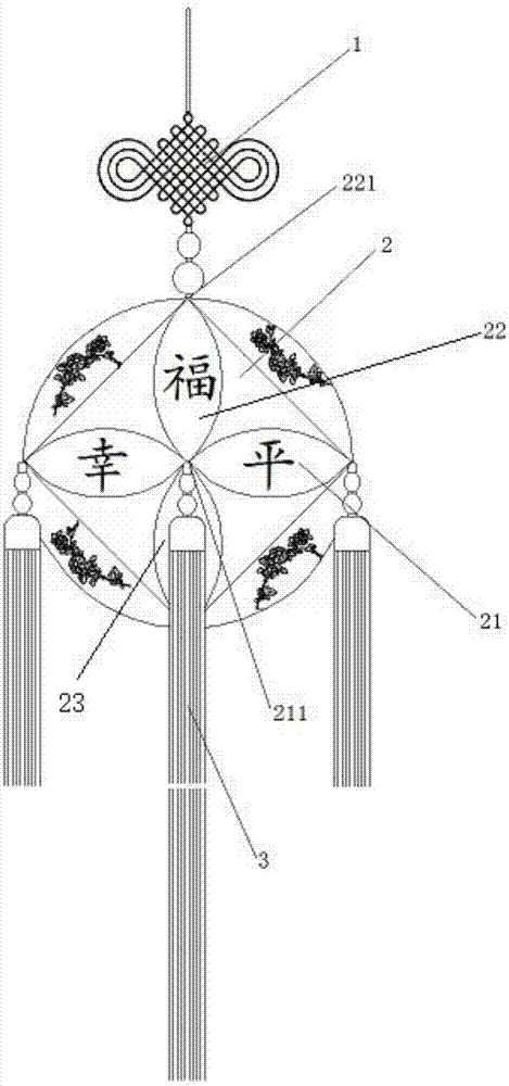 一种绣球挂件的制作方法