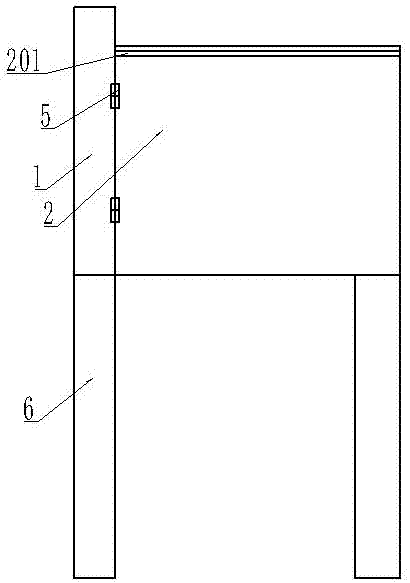 组合型折叠书桌的制作方法