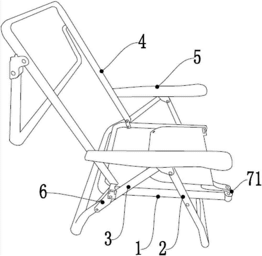 一种带小桌板的轻便折叠椅的制作方法