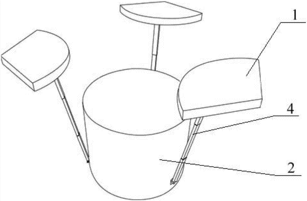 一体式折叠拼接桌椅的制作方法