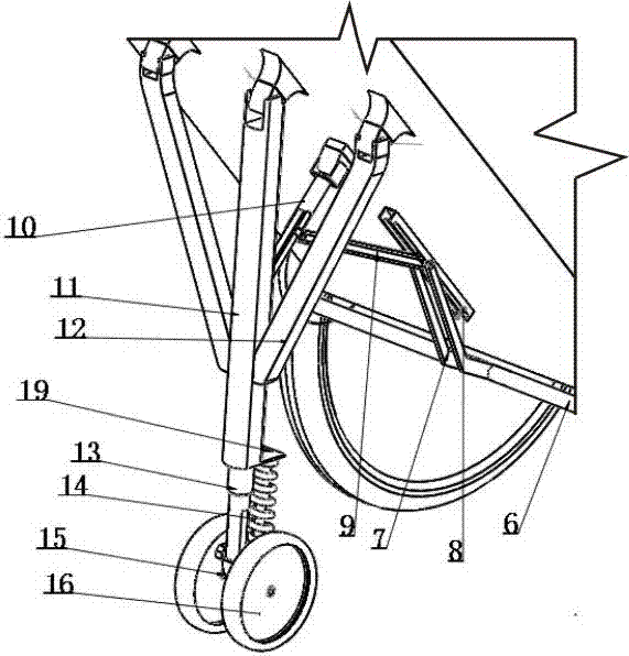 一种带有转向系统总成且可折叠前轮的翻斗车的制作方法