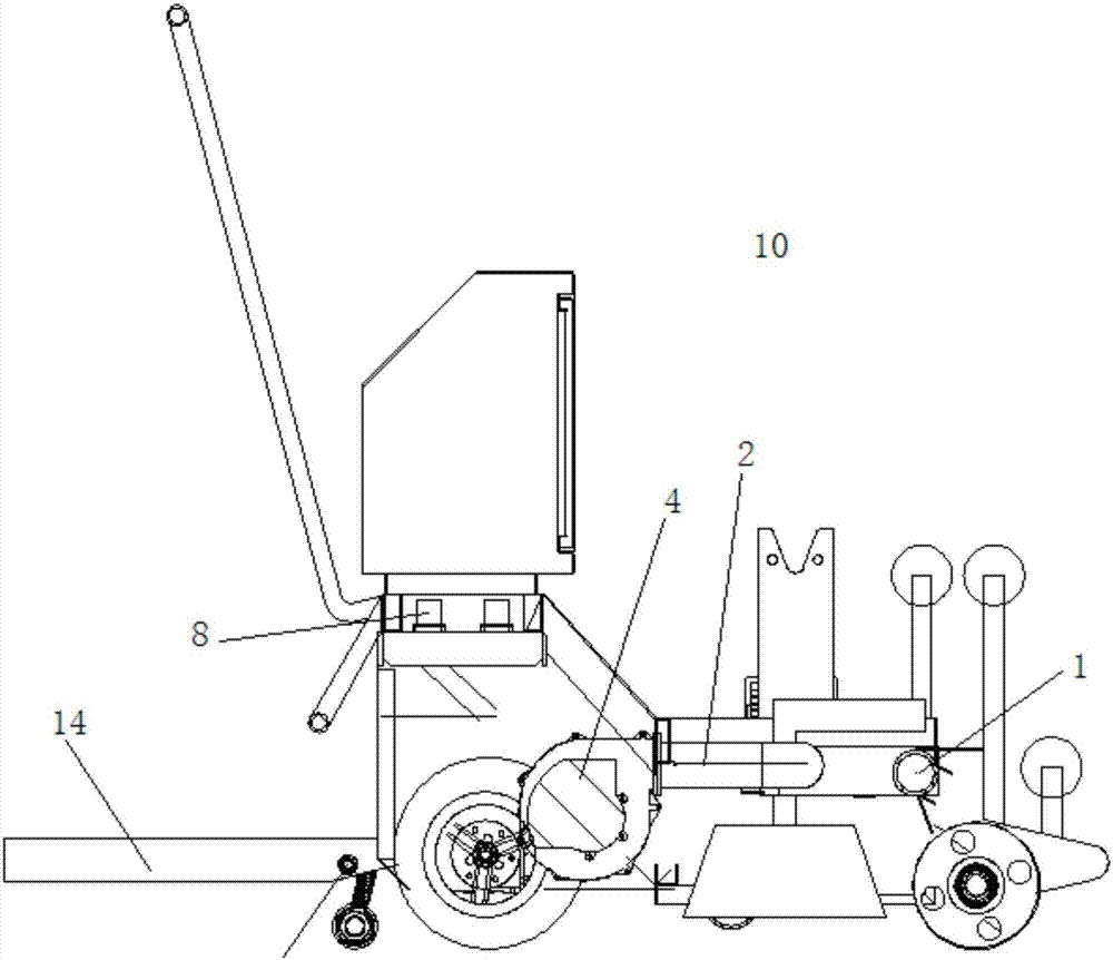 热熔摊铺防水卷材机车的制作方法