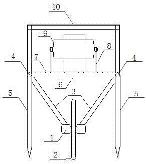 一种方便移动的组合式灯架的制作方法