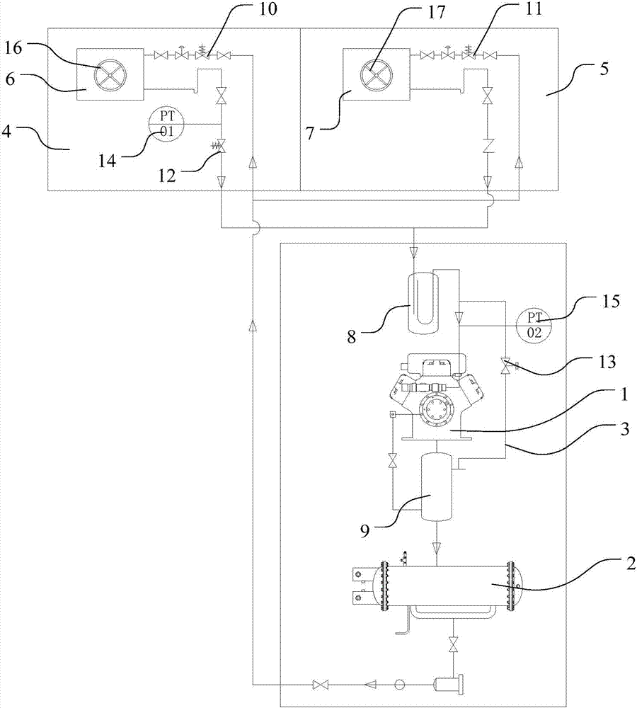 热泵系统及冷库的制作方法