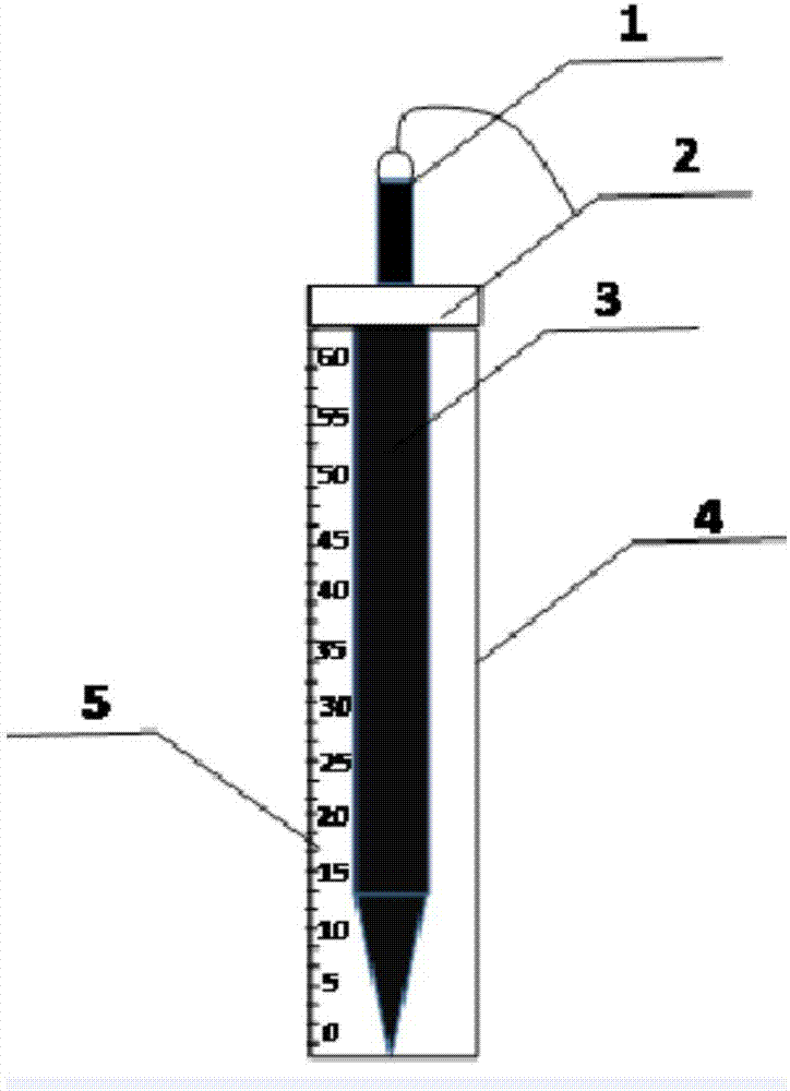 一种简易河湖底泥深度测量装置的制作方法