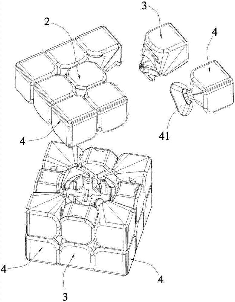 新型三階魔方的製作方法