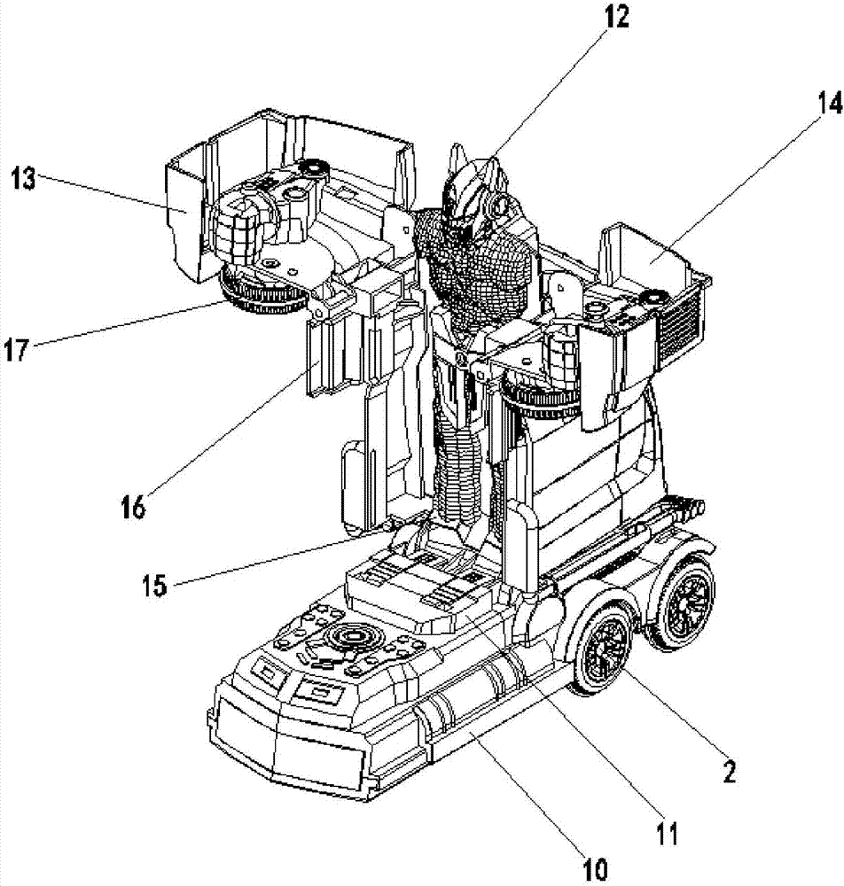 一种新型变形玩具车的制作方法