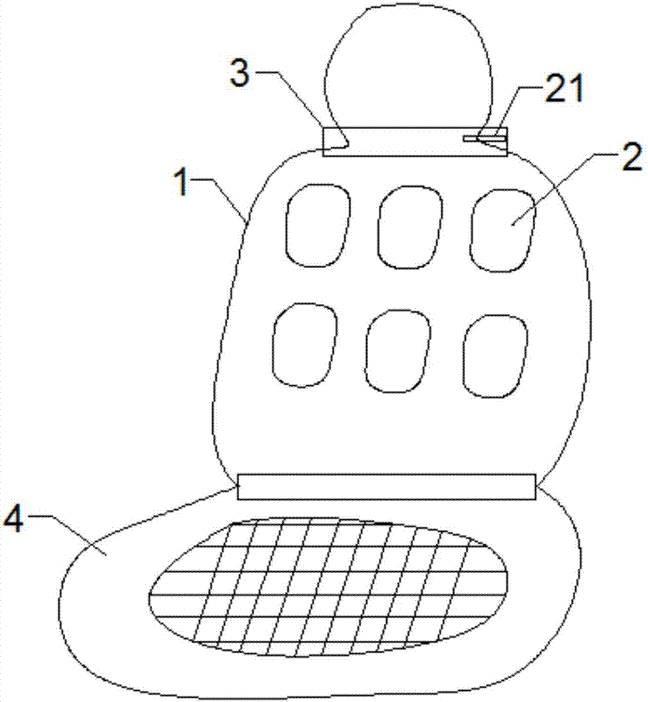 一种具有按摩功能的汽车座套的制作方法