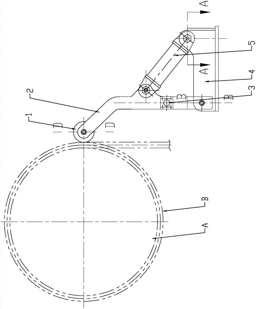 轨道式集装箱门式起重机卷筒钢丝绳防松弹性压绳装置的制作方法