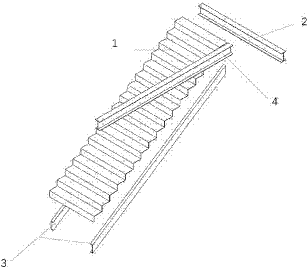 盒子結構建築的樓梯拼接模塊的製作方法