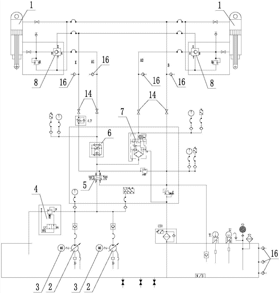 具有应急功能的溢洪道液压启闭机系统的制作方法