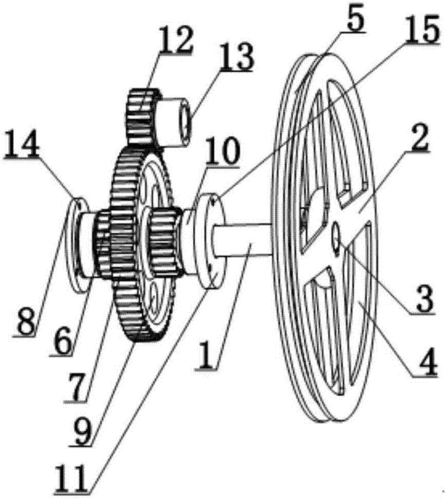 一种齿轮传动用皮带轮驱动装置的制作方法