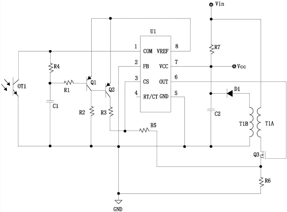 简易过载保护电路的制作方法