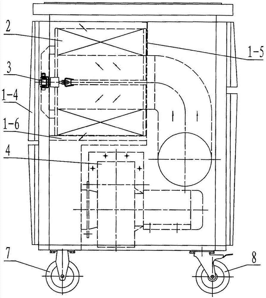 一种低噪声移动式空气净化机组的制作方法