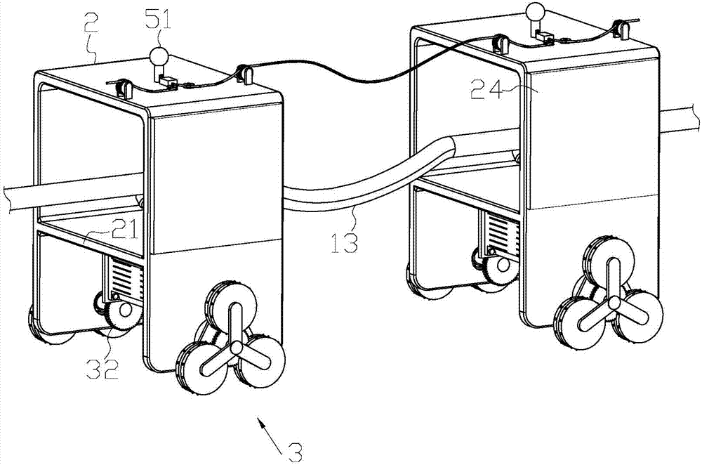 一种导线滑轮车的滚动装置的制作方法