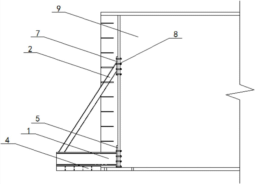 一种锅炉大板梁吊装临时加长梁的制作方法