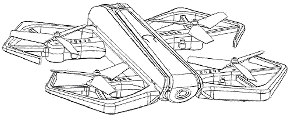 一種摺疊式四軸飛行器的製作方法