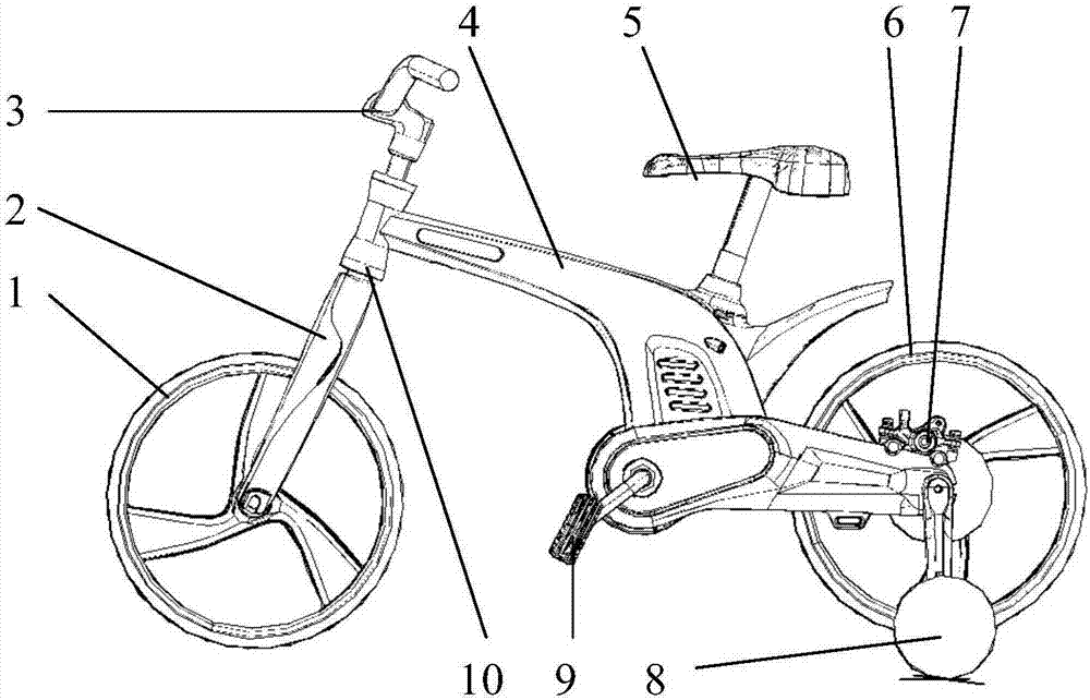 一种传动机构内置的自行车的制作方法