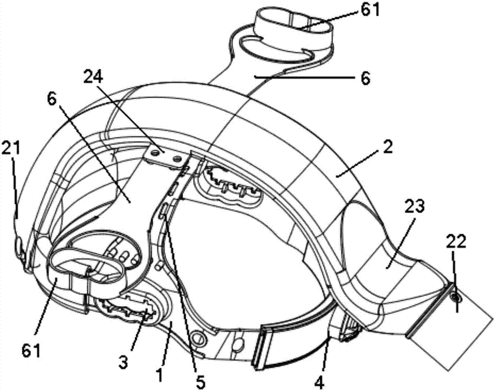一種呼吸機的佩戴頭盔的製作方法