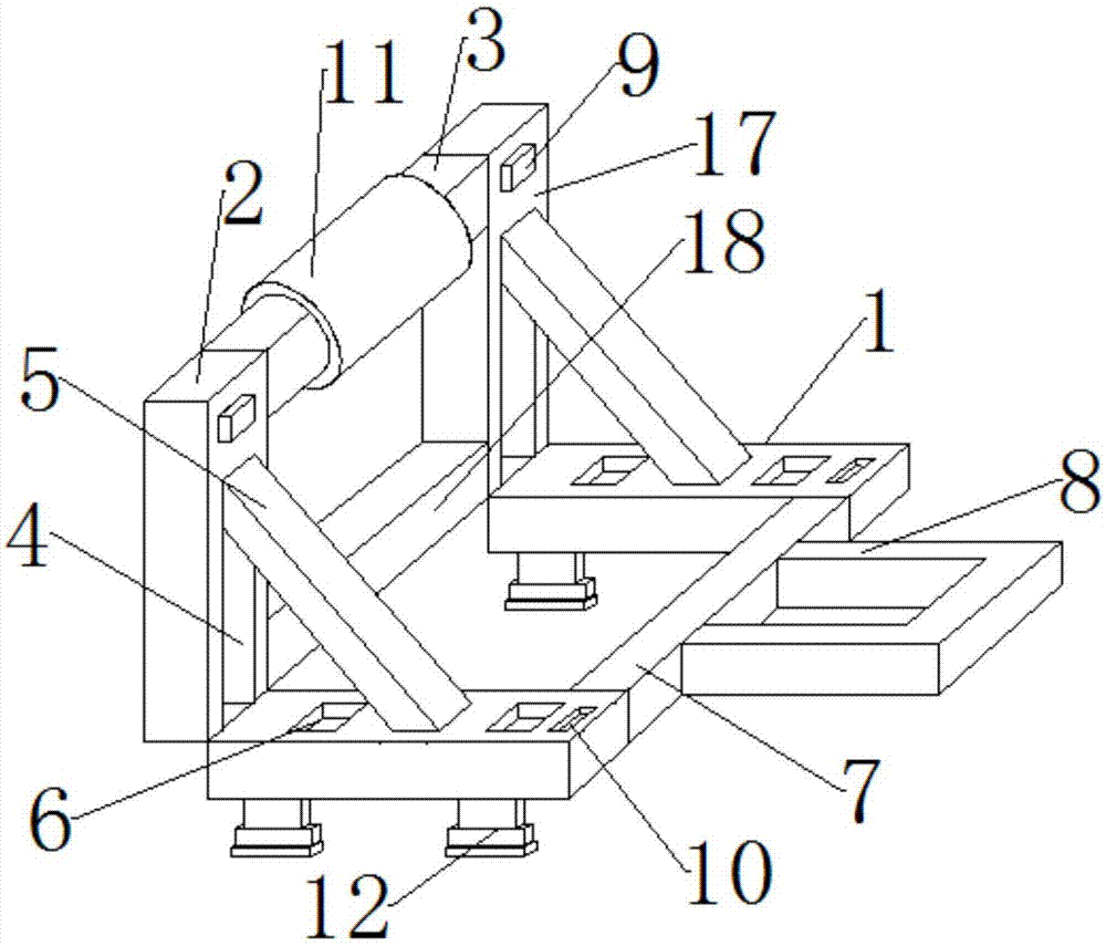 一种折叠便携式俯卧撑支架的制作方法