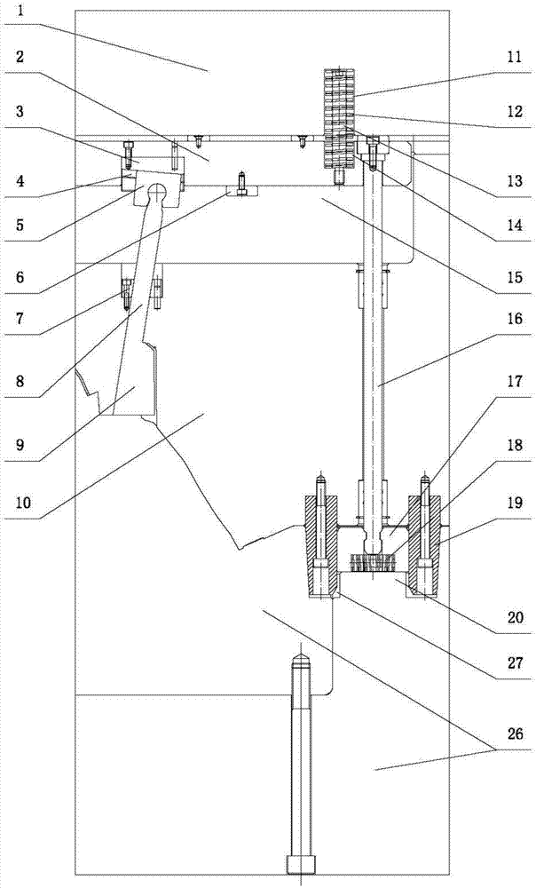 定模具有斜顶的模具顶出装置的制作方法