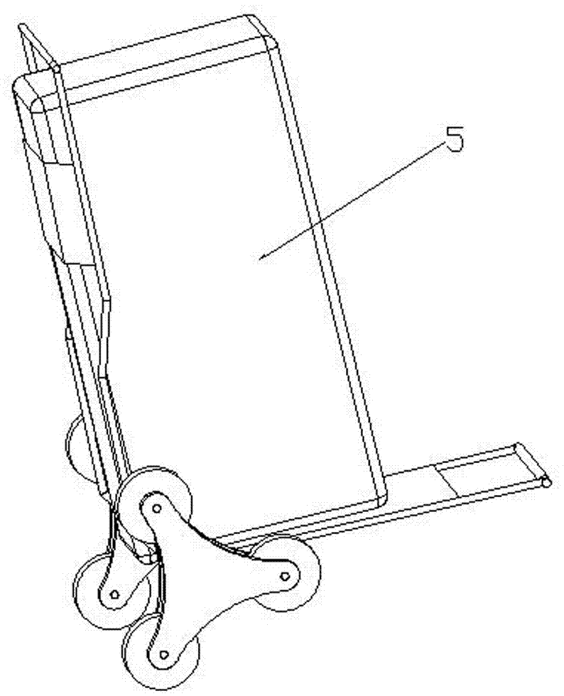 一种能够爬楼梯的手拉车的制作方法
