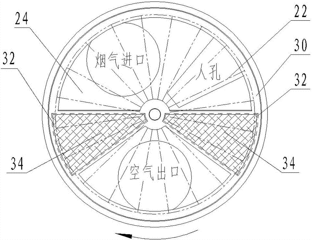 空预器扇形板结构图图片