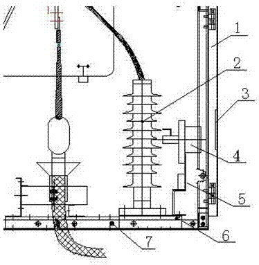 新型开关柜避雷器安装结构的制作方法