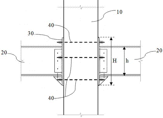 一种钢板与混凝柱连接结构的制作方法