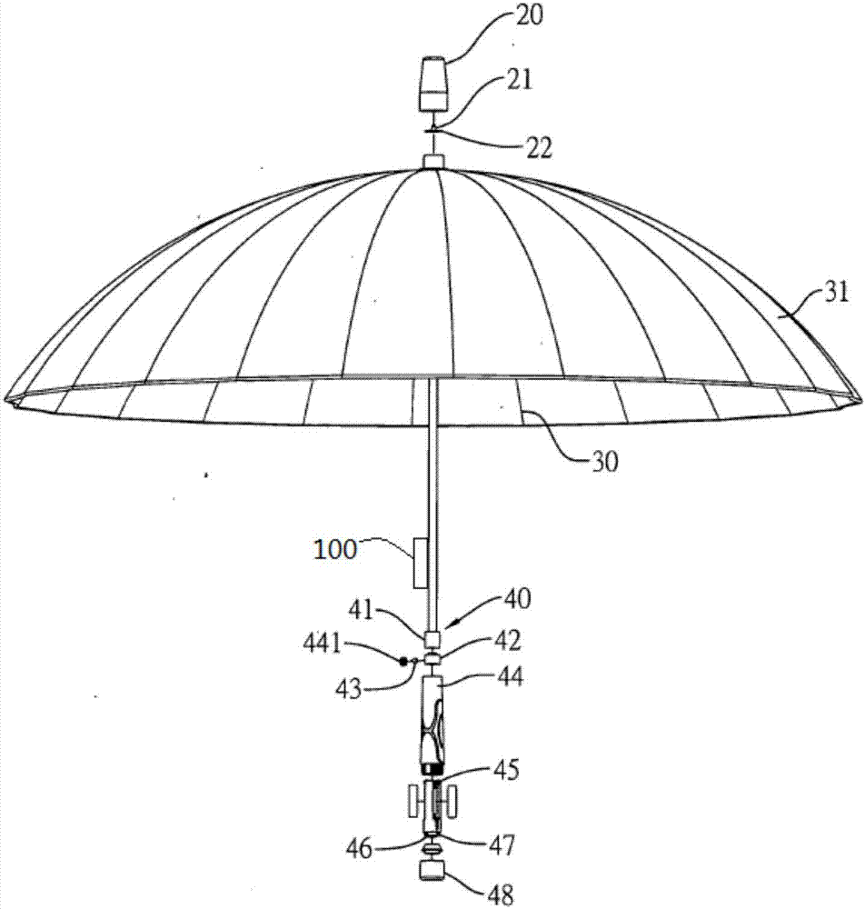 伞的结构简图图片