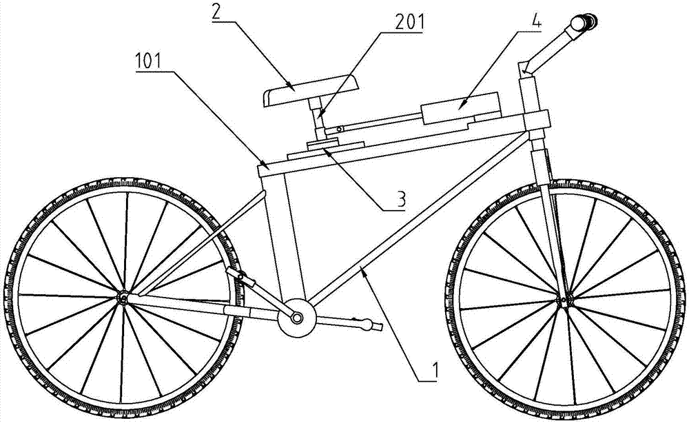 一种坐姿可调的自行车的制作方法