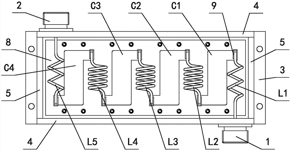 一种调频1kW低通滤波器的制作方法