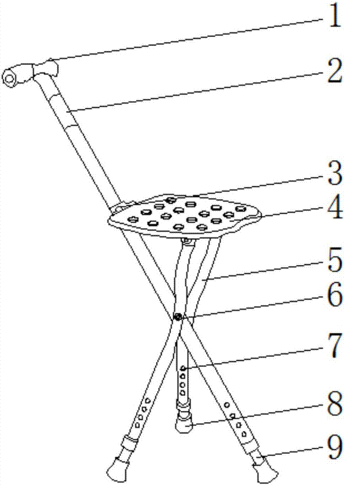 一种医疗康复用拐杖的制作方法