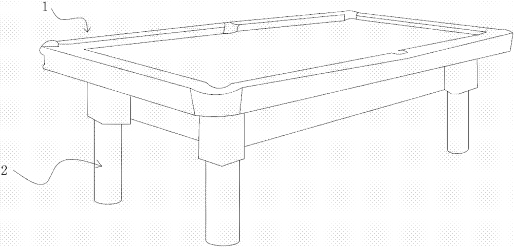 一种可进行水平检测的台球桌的制作方法