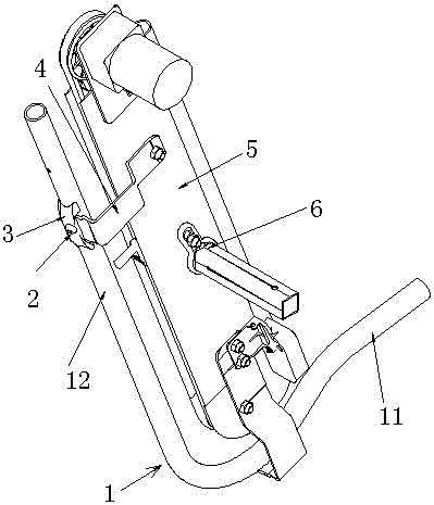 制衣吊挂系统衣架拉杆防撞结构的制作方法