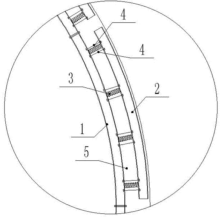 软岩大变形隧道支护的刚柔性拱架的制作方法