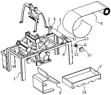 纺织切片机的传送装置的制作方法