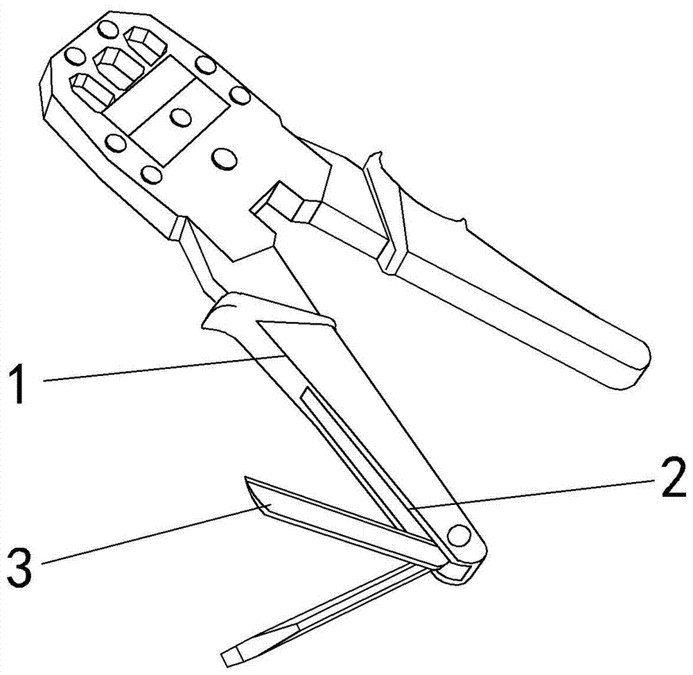 网线钳结构简图图片