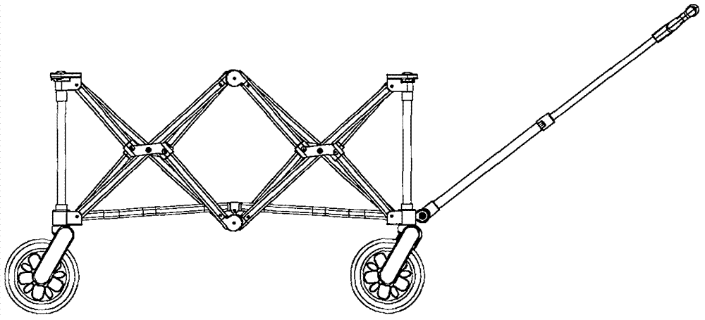 平移收折式手拉车的制作方法