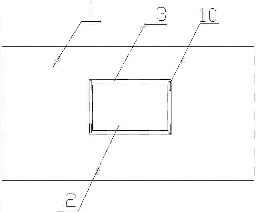 一种磁性固定有嵌入式防水画框的鱼缸的制作方法