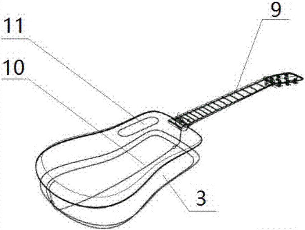 一种新型轻质吉他的制作方法