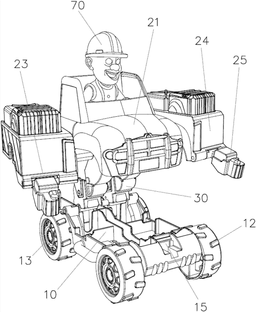一种变身机器人玩具车的制作方法