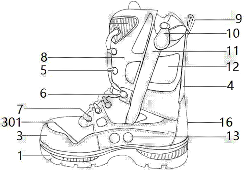 一种多功能抢险救援靴的制作方法