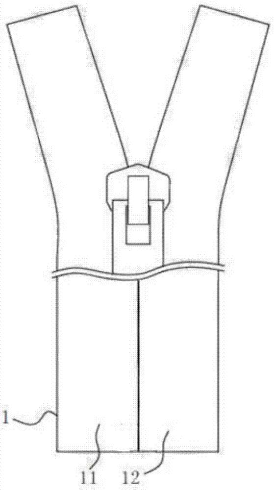 一种特殊隐形拉链的制作方法