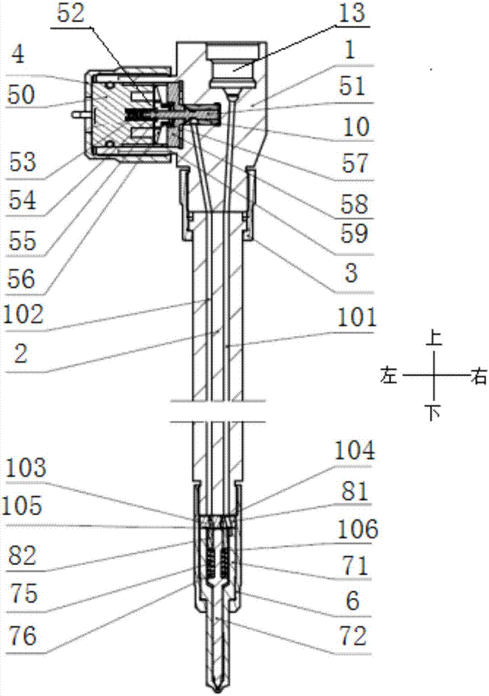 一种双燃料机用新型微引燃共轨喷油器的制作方法