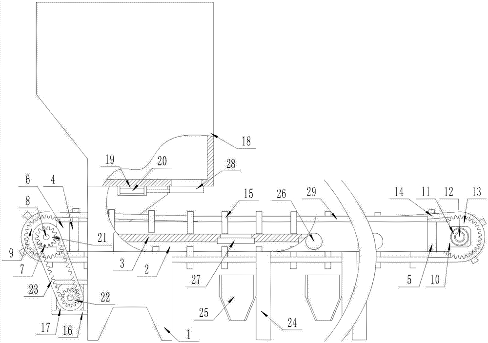 养鸡场自动化拨料装置的制作方法