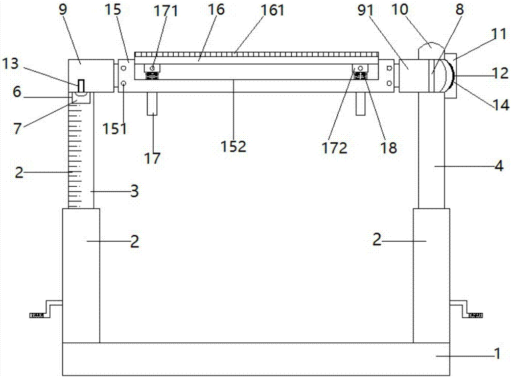 一种体育训练用跨栏架的制作方法